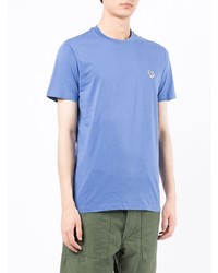 blaues T-Shirt mit einem Rundhalsausschnitt von PS Paul Smith