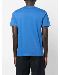 blaues T-Shirt mit einem Rundhalsausschnitt von PS Paul Smith