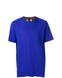 blaues T-Shirt mit einem Rundhalsausschnitt von Ziggy Chen