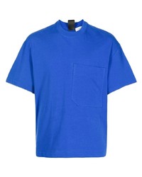 blaues T-Shirt mit einem Rundhalsausschnitt von Zilver