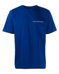 blaues T-Shirt mit einem Rundhalsausschnitt von Études