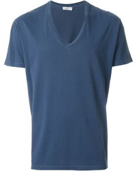 blaues T-Shirt mit einem V-Ausschnitt von Closed