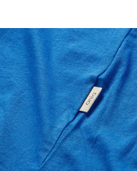 blaues T-Shirt mit einem V-Ausschnitt von Onia