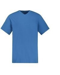 blaues T-Shirt mit einem V-Ausschnitt von JP1880
