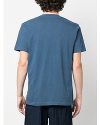 blaues T-Shirt mit einem V-Ausschnitt von James Perse