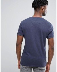 blaues T-shirt mit geometrischem Muster von Bellfield