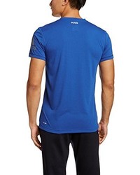 blaues T-shirt von adidas