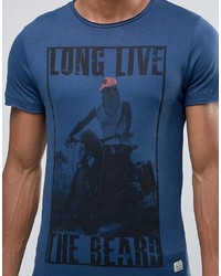 blaues T-shirt von Blend of America