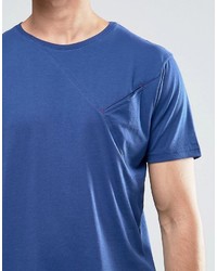 blaues T-shirt von Ringspun