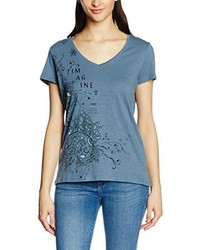 blaues T-shirt von edc by Esprit