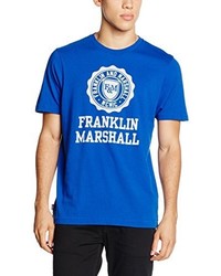 blaues T-shirt von Franklin & Marshall
