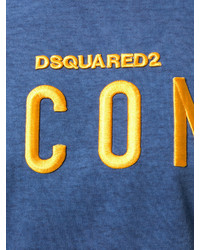 blaues T-shirt von Dsquared2