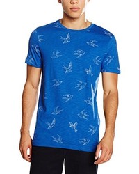 blaues T-shirt von JACK & JONES PREMIUM