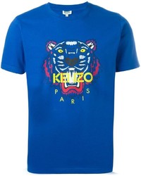 blaues T-shirt von Kenzo