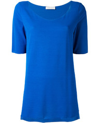 blaues T-shirt von Le Tricot Perugia
