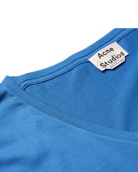 blaues T-shirt von Acne Studios