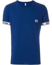 blaues T-shirt von Moschino