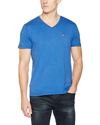 blaues T-shirt von Napapijri