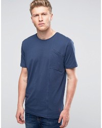 blaues T-shirt von Ringspun