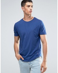 blaues T-shirt von Ringspun