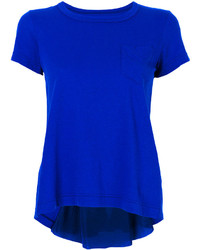 blaues T-shirt von Sacai