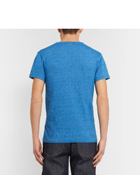 blaues T-shirt von Velva Sheen