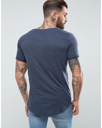 blaues T-shirt von Ringspun