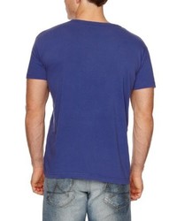 blaues T-shirt