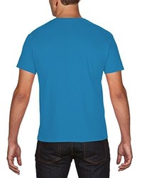 blaues T-shirt