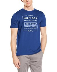 blaues T-shirt von Tommy Hilfiger