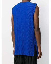 blaues Trägershirt von Homme Plissé Issey Miyake