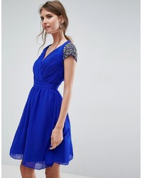blaues verziertes Kleid von Little Mistress