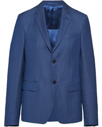 blaues Wollsakko von Prada