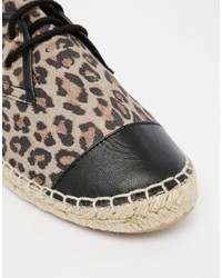 braune bedruckte Espadrilles von Blink