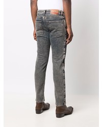 braune bedruckte Jeans von Diesel