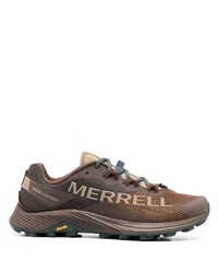 braune bedruckte niedrige Sneakers von Merrell