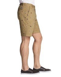 braune bedruckte Shorts von Eddie Bauer