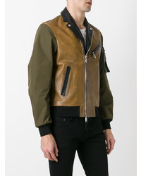 braune Bikerjacke von DSQUARED2