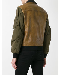 braune Bikerjacke von DSQUARED2