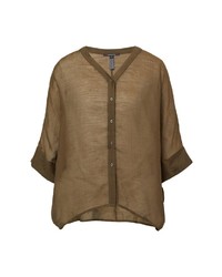 braune Bluse von Comma