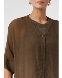 braune Bluse von Comma