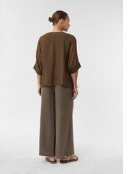 braune Bluse von Comma