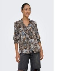 braune Bluse von Only