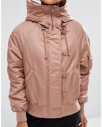 braune Bomberjacke von Asos