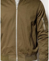 braune Bomberjacke von Asos