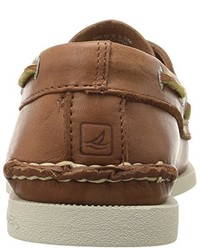 braune Bootsschuhe von Sperry