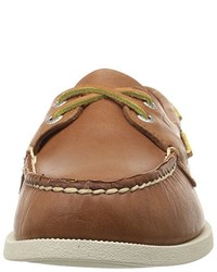 braune Bootsschuhe von Sperry