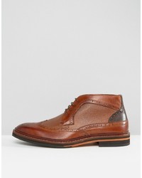 braune Brogue Stiefel von Ted Baker