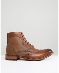 braune Brogue Stiefel von Ted Baker