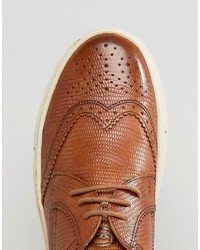 braune Brogues von Base London